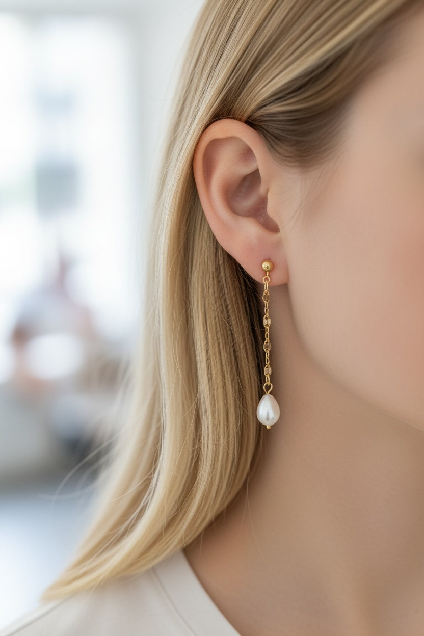 Orecchini Perla Drop