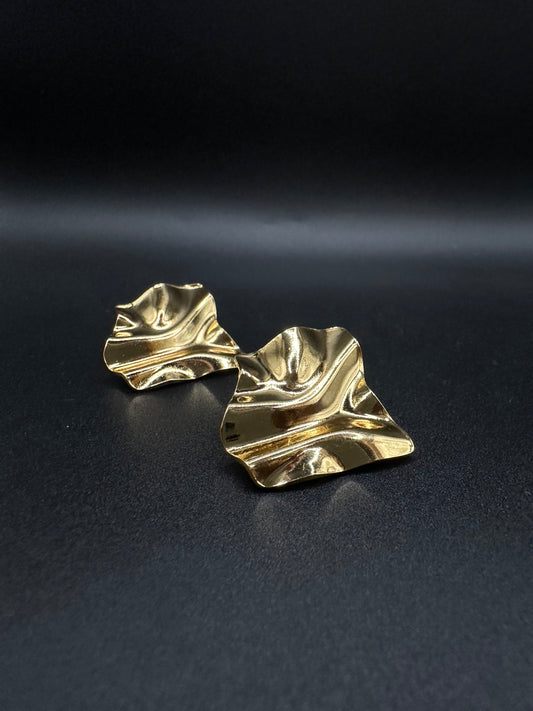 Orecchini Onde Dorate