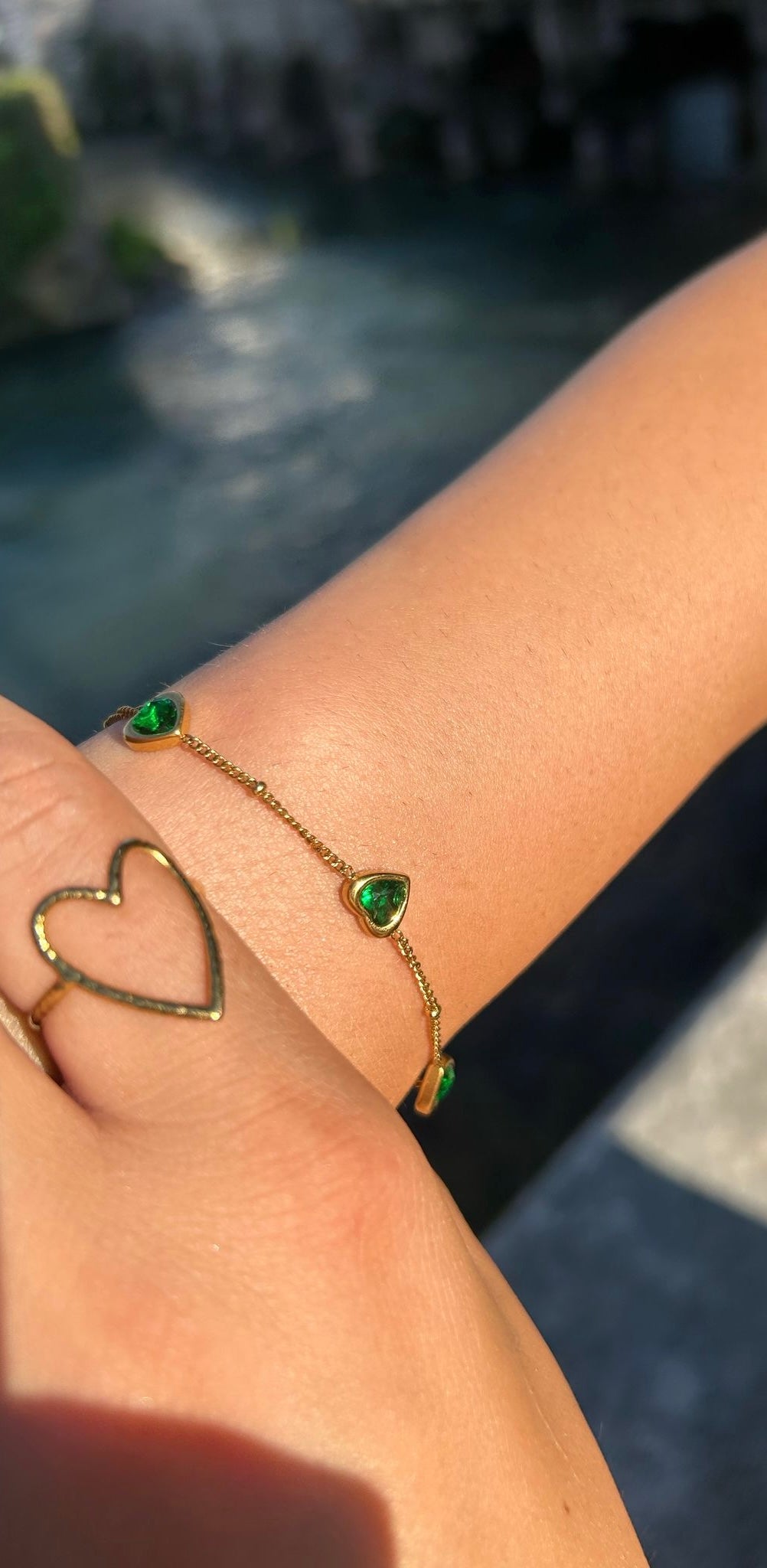 Bracciale Cuori di Smeraldo