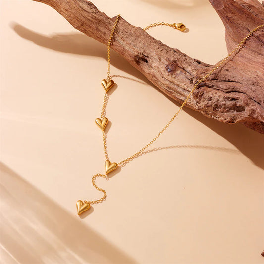 Collana Cuore Liquido a Cascata