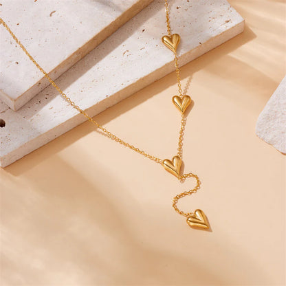Collana Cuore Liquido a Cascata