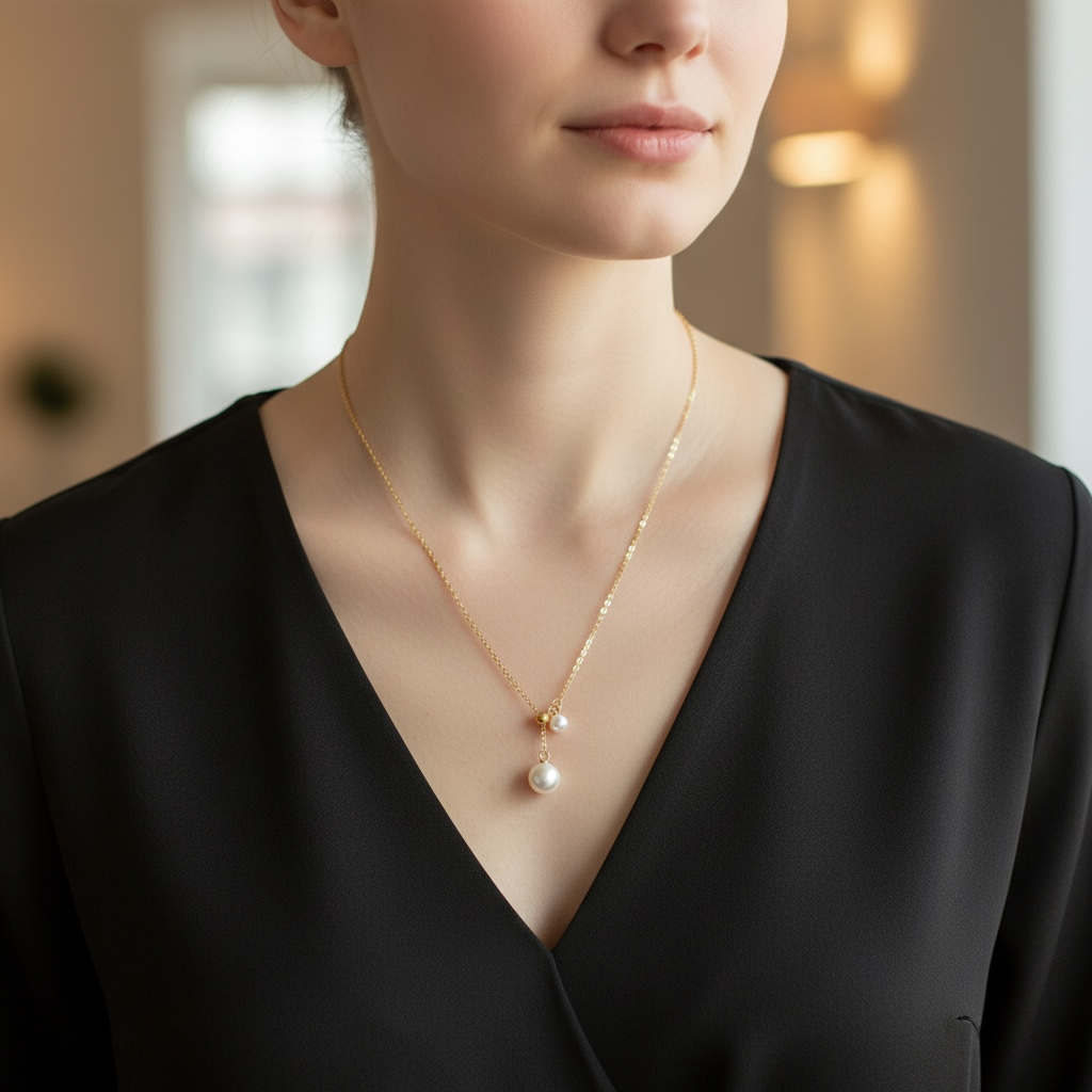 Collana Doppia Perla