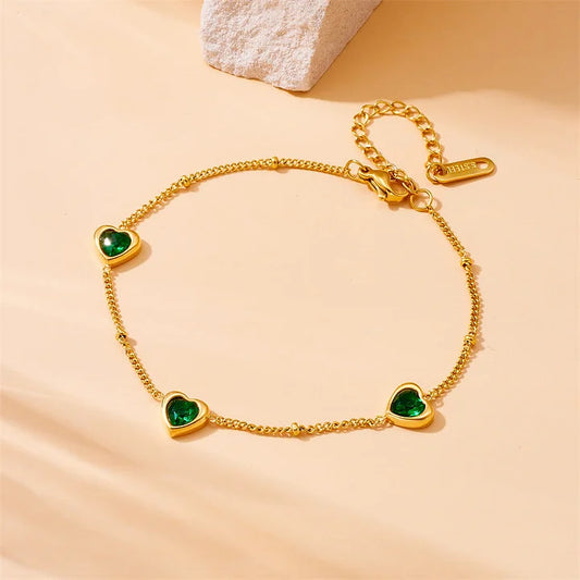 Bracciale Cuori di Smeraldo